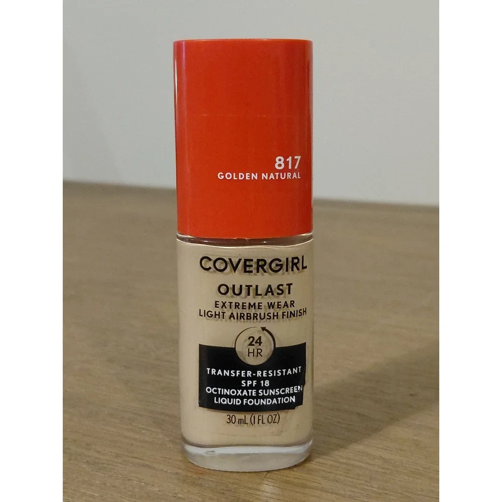Covergirl Outlast Extreme Wear Liquid Foundation 817 Golden Natural SPF 18 1oz